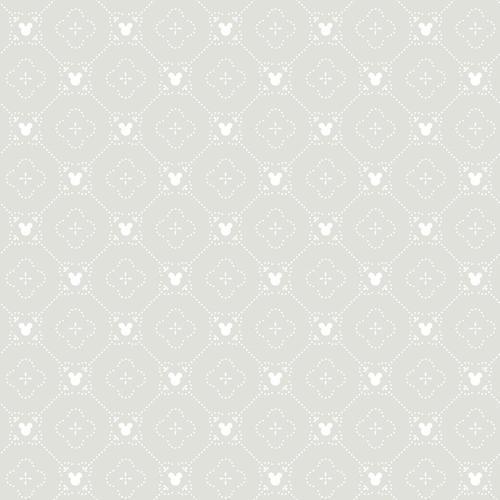 York Wallcoverings Disney Mickey Mouse Argyle Grey Wallpaper