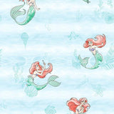 York Wallcoverings Disney The Little Mermaid Swim Teal Wallpaper
