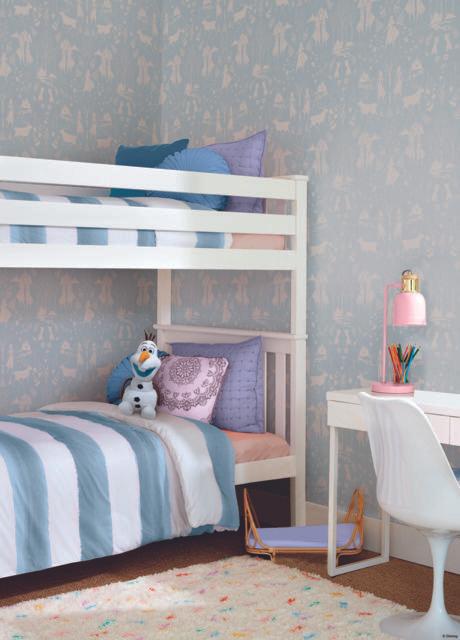 York Wallcoverings Disney Frozen 2 Nordic Green & Glitter Wallpaper