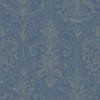 York Designer Series Detail Damask Blue Wallpaper