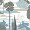 Florence Broadhurst Macarthur Park Blue Wallpaper