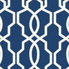 York Hourglass Trellis Blue Wallpaper
