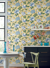 York Wallcoverings Morning Garden Yellow Wallpaper