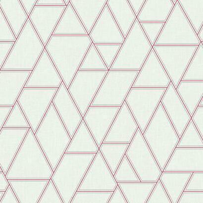 York Wallcoverings Pathways White & Red Wallpaper