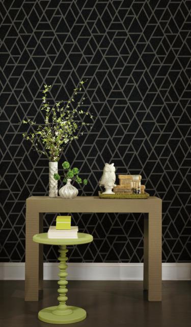 York Wallcoverings Pathways Grey Wallpaper