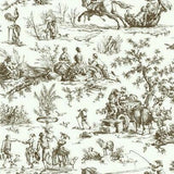 York Wallcoverings Seasons Toile Brown Wallpaper