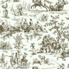 York Seasons Toile Brown Wallpaper