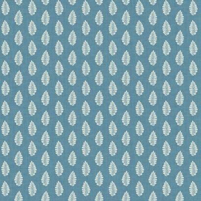 York Blue Leaf Pendant Wallpaper