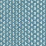 York Blue Leaf Pendant Wallpaper