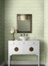 York Wallcoverings Boxwood Garden Light Green Wallpaper