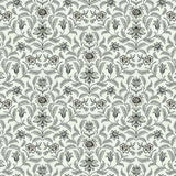 York Wallcoverings Vintage Blooms Grey Wallpaper