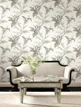 York Wallcoverings Enchanted Fern Beige & Grey Wallpaper