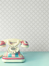 York Wallcoverings Diamond Gate Grey Wallpaper