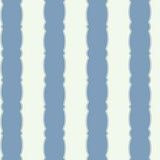York Wallcoverings Scalloped Stripe Blue Wallpaper