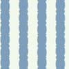 York Scalloped Stripe Blue Wallpaper