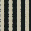 York Scalloped Stripe Black Wallpaper
