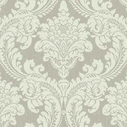 York Wallcoverings Tapestry Damask Grey Wallpaper
