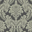 York Wallcoverings Tapestry Damask Dark Grey Wallpaper