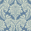 York Wallcoverings Tapestry Damask Blue Wallpaper
