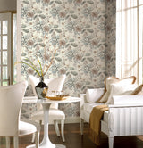 York Midsummer Floral Beige/Green Wallpaper