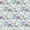 York Midsummer Floral Violet Wallpaper