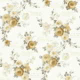 Magnolia Home Heirloom Rose Yellow Wallpaper