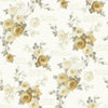 Magnolia Home Heirloom Rose Removable Yellow/Gray/White Wallpaper