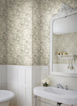 Magnolia Home Homestead Grey & Off White Wallpaper