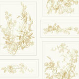 Magnolia Home The Magnolia Brown & White Wallpaper