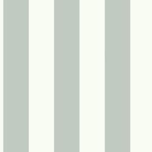 Magnolia Home Awning Stripe Green & White Wallpaper