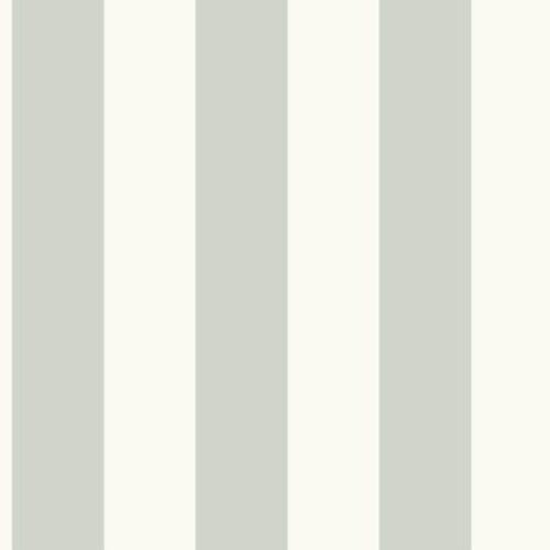 Magnolia Home Awning Stripe Grey & White Wallpaper