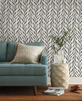 Magnolia Home Willow Black Wallpaper