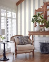 Magnolia Home Thread Stripe Navy Wallpaper