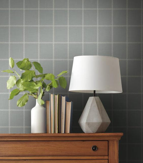 Magnolia Home Sunday Best Grey Wallpaper