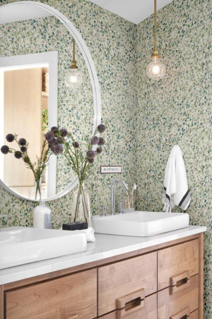 Magnolia Home Meadow Green Wallpaper