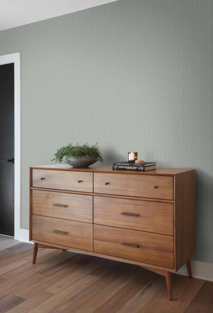 Magnolia Home Pick-Up Sticks White Wallpaper