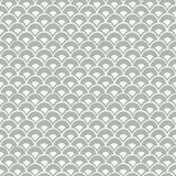 Magnolia Home Stacked Scallops Blue Wallpaper