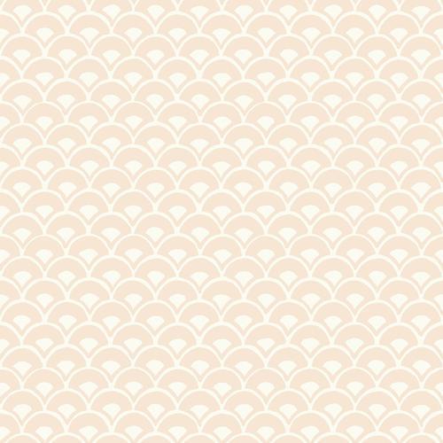 Magnolia Home Stacked Scallops Pink Wallpaper