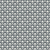 Magnolia Home Stacked Scallops Grey Wallpaper