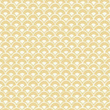 Magnolia Home Stacked Scallops Yellow Wallpaper