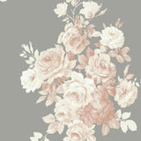 Magnolia Home Tea Rose Blush & Grey Wallpaper
