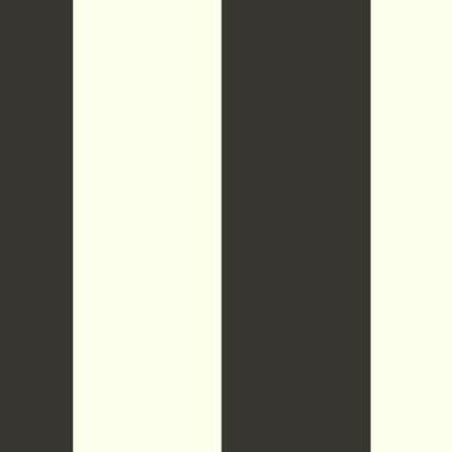 Magnolia Home Canvas Stripe Black & White Wallpaper