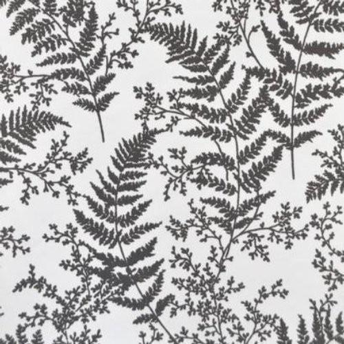 Magnolia Home Forest Fern Flock Grey Wallpaper