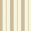 Carey Lind Designs Ralph Stripe Browns/White/Off Whites Wallpaper