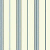 Carey Lind Designs Ralph Stripe Blues/White/Off Whites Wallpaper