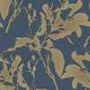 York Botanical Silhouette Navy/Gold Wallpaper