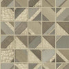 York Patchwork Tile Light Brown Wallpaper