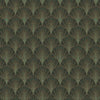 York Scalloped Pearls Black/Gold Wallpaper