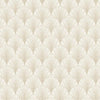 York Scalloped Pearls White/Gold Wallpaper