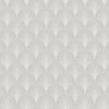 York Scalloped Pearls Gray/White Wallpaper